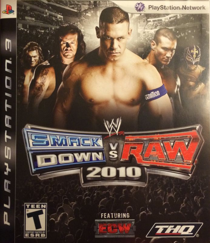 WWE Smackdown vs. Raw 2010 box art for Playstation 3